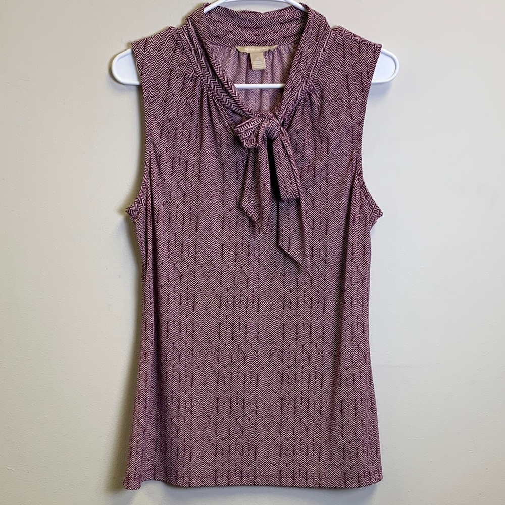 Banana Republic Small Sleeveless Bow Tie Top - Pink